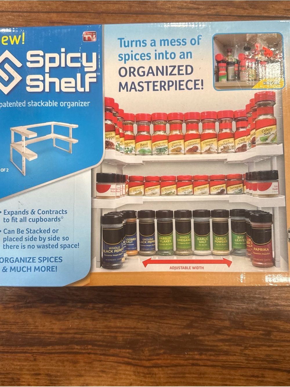 Stackable Spice Organizer - White